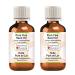 Greenwood essential natural flax seed oil (linum usitatissual) Natural pure therapeutic quality cold -pressed (Pack of Two) 100ml x 2 (6.76 oz)