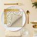 Buy PAW 3-Layer Paper Napkins | 33x33 cm | 20 pcs | Dual-Sided Mosaic Dog Design | Perfect for Birthdays Weddings & Celebrations | Portuguese Tiles Stripe (Gold) - Buy Online on GoSupps.com