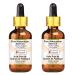 Greenwood essential natural watermelon seed oil (Citrullus Lanatus) with glass dripper natural therapeutic quality cold -pressed (pack of Two) 100ml x 2 (6.76 oz) 200 ml (1 Pack)