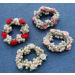 DORIS&JACKY Crystal Hair Tie Ponytail Holder with Rhinestone Beads - Handmade Hair Accessories for Women & Girls (3-flower with pearl 4 pcs) - Buy Online on GoSupps.com