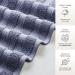 Jumbo Bath Sheets Towels 35x70 - 2-Pack, 100% Cotton, Extra Large Absorbent Towel Set - Gray & White - Buy Online on GoSupps.com