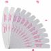 12 PCS Nail Files Professional Set of 12-100/180 - Double Sided Grits Long Lasting Emery Boards for Acrylic & Natural Nails (White)