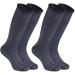 Thermal Socks, Time and River Unisex Winter Soft Thick Insulated Heat Socks for Indoors Outdoors Activities Black*2/Thermal Ski Socks Medium