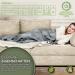 Sinnlein 200x180cm Electric Heating Ceiling Blanket | T V S d GS Certified | Adjustable 9 Temperature Levels | Soft Cuddly Blanket for Bed & Sofa with Timer Display - Light Gray - Buy Online on GoSupps.com