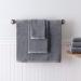 Welhome James 6 Piece Towel Set | 2 Bath Towels, 2 Hand Towels, 2 Washcloths | Stripe Textured Gray Bathroom Towels | Soft & Absorbent | Quick Dry | 100% Cotton - Buy Online on GoSupps.com