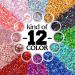 Warmfits Holographic Chunky Glitter Set A - 12 Colors 120g for Face, Body, Eyes, Hair, Nails - Festival Glitter Stars and Hexagons - 4.23oz (Pack of 12) - Buy Online on GoSupps.com