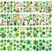 VANTATY 32 Sheets 248+ PCS St Patricks Day Tattoos For Kids Girls Boys Women Men Adults  Saint St. Patrick's Day Accessories Shamrock Temporary Tattoo Stickers  Lucky Clover Tattoo Irish Party Favor