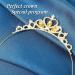 WLLHYF Princess Crown Crystal Sash Tiara Rhinestone Headband Hair Accessories for Women Girls Birthday Christmas Decoration Bride Wedding Headbands Gold - Buy Online on GoSupps.com