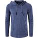 SIR7 Men's Long Sleeve Lightweight Hoodie - Deep Blue - Size Large - Buy Online on GoSupps.com