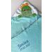 Kiddi Custom Embroidered Hooded Towel - 100x100 cm 100% Cotton Cozy Soft Dino Design Personalized with Name & Date of Birth - Buy Online on GoSupps.com