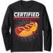 Certified Hotdogologist Award Hotdog Ketchup Mustard Mayo Long Sleeve T-Shirt