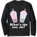What's The Tea Sis Bubble Tea Gossip Milk Tea Tapioca Long Sleeve T-Shirt