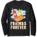 Friends Forever Hotdog Bun Ketchup Mustard Mayo Friendship Long Sleeve T-Shirt
