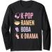 K-Pop Ramen Bubble Tea Boba Japanese Noodles Bowl Kpop Gift Long Sleeve T-Shirt