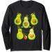 Cute Avocado Family Avocado Seeds Keto Avocado Long Sleeve T-Shirt