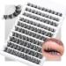 Lash Clusters DIY Lash Extensions D Curl Cluster Lashes 100 Pcs Wispy Cluster Lashes Extensions 10-16mm Mixed Length Individual Eyelashes Extensions Natural Eyelash Extensions DIY Lashes at Home by Goddvenus