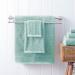 Welhome Franklin Premium 6 Piece Towel Set Aqua | 600 GSM 100% Cotton | Textured Bath Linen Set for Bathroom | Hotel & Spa Quality Towels | Soft & Absorbent - Buy Online on GoSupps.com