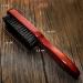 VinBee Men's Boar Bristle Beard Brush | Stiff Hairbrush for Men | Red | Perfect for Grooming & Styling - Buy Online on GoSupps.com