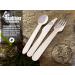 BAMBOODLERS Disposable Wooden Knives - 100% All-Natural, Biodegradable, Eco-Friendly - Pack of 100 (6.5 inches) - Earth-Friendly Cutlery - Buy Online on GoSupps.com