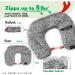 Zipplicity Neck Pack - Ultimate Travel Companion - 6lbs Capacity - Secure Front Pocket - Hand-Sewn Comfort - Sporty Navy - Buy Online on GoSupps.com