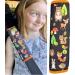 HECKBO 1x Kids Car Seat Belt Pads Seat Belt Protectors - Forest Animals - Seat Belt Pads for Kids and Babies- Ideal for Any Seat Belt Car Booster Seat Kids Bicycle Forest animals 1 piece