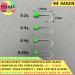 Colibri Micro Jighaken Set - 4 Pcs Ultralight Tungsten Hooks for Trout Fishing | Neon Green | International Shipping Available - Buy Online on GoSupps.com