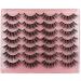 Zanlufly Cute False Eyelashes Pack - 14 Wispy Fluffy Natural Mink Lashes - Handmade Faux Light Volume - Buy Online on GoSupps.com