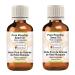 Greenwood essential natural rose hip seed oil (pink rubyinosa) natural -purity therapeutic quality cold -pressed (pack of Two) 100ml x 2 (6.76 oz)