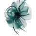 Ladies Large Feather Aliceband / Clip Fascinator Weddings Races Royal Ascot Hair Piece Womens Hat (Green) - Buy Online on GoSupps.com