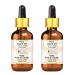 Greenwood essential natural carrot oil (Daucus Carota) with glass dripper Natural pure therapeutic quality cold -pressed (Pack of Two) 100ml X 2 (6.76 OZ)