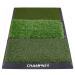CHAMPKEY Professional Tri-Turf Golf Hitting Mat | Heavy Duty Rubber Backing Practice Mat Ideal for Indoor and Outdoor Training 16" x24" PRO Version