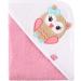 Be Mammy hooded towel baby towel made of cotton Oeko-Tex Standard 100 100cm x 100cm BE20-240-BBL (pink - owl)