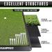 CHAMPKEY Premium Synthetic Turf Golf Hitting Mat M(13 x 17) LITE Version | Heavy Duty Rubber Base | Includes 1 Rubber Tee and 9 Plastic Tees - Buy Online on GoSupps.com