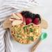 Bamboo Baby Plate with Suction Cup for Baby-Led Weaning - Non-Toxic and Cool to The Touch (Lamb Orange) - Buy Online on GoSupps.com