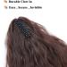 24 Inch Claw On Ponytail Extensions Soft Curly Ponytail Hair Extension Corn Wave Tails Hairpieces Synthetic For Women Ladies Medium Brown - Buy Online on GoSupps.com