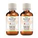 Greenwood essential natural almond oil (Prunus dulcis) Natural therapeutic quality cold -pressed (Pack of Two) 100ml X 2 (6.76 oz)