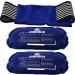 Ice Pack (3-Piece Set)  Reusable Hot and Cold Therapy Gel Wrap Support Injury Recovery, Alleviate Joint and Muscle Pain  Rotator Cuff, Knees, Back & More (3 Piece Set - Classic)