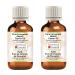 Greenwood essential natural bockshorn clover (methi) carrier oil (trigonella foenumgraecum) natural therapeutic quality cold -pressed (pack of Two) 100ml x 2 (6.76 oz)