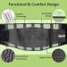 OMAX Lumbar Back Brace - Adjustable Support Belt for Immediate Pain Relief - Breathable Mesh Design - for Men and Women - Black Large - Buy Online on GoSupps.com