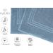 Buy Maurahome 2-Pack Blue Terry Bath Mats - 100% Cotton Slip-Resistant Quick-Drying Bathroom Rugs (50x70cm) - International Shipping Available - Buy Online on GoSupps.com