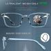 ATTCL Unisex Blue Light Filter Glasses - UV Protection No Prescription Needed - Computer Glasses M Bl5577 Transparent+Blue - Buy Online on GoSupps.com