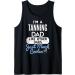 Cool Fathers Day Design Tanning Dad Tank Top