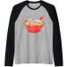 Anime Japanese Cat Ramen Kawaii Ramen Noodle Life Raglan Baseball Tee