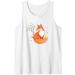 Fox Japanese Cherry Blossom Flower Vintage Gift Tank Top