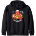 Japanese Kawaii Ramen Octopus Noodle Chillin Bowl Zip Hoodie