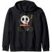 Panda Ramen Kawaii Pandas Japanese Noodles Zip Hoodie