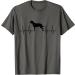 Rottweiler heart ECG dog pulse love cool dog T-Shirt