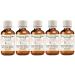 Greenwood Essential Natural Extra Virgin Coconut Oil (Cocos nucifera) Cold Pressed (Pack of Five) 100ml X 5 (16.9 oz) 100ml X 5 (16.9 Ounce) with Plastic Euro Dropper