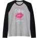 Esthetician Selfies Lips Cosmetology Beautician Esthetic Raglan Baseball Tee