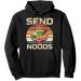 Send Noods Vintage Ramen Japanese Noodles Pho Bowl Anime Pullover Hoodie